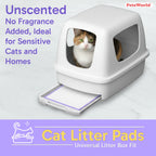 Cat Litter Box Pads and Liners with Quick-Dry Absorbency, Odor Control, Fresh or Unscented