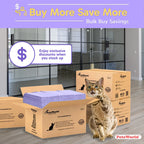 Cat Litter Box Pads and Liners with Quick-Dry Absorbency, Odor Control, Fresh or Unscented