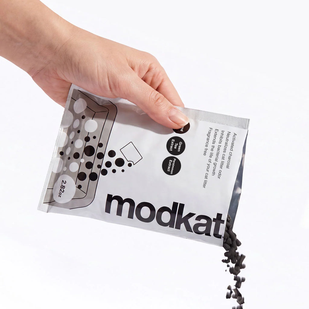 Cat Litter Deodorizer with Fragrance-Free Bamboo Charcoal Packets for Fresher Litter Changes