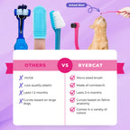Cat Toothbrush with a Soft Round Brushing Head and Pick End for Everyday Brushing and Molar Grooves