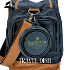 Cat Travel Carrier Training Bag with Self-Contained Litter Box, Collapsible Dish and Harness Set