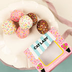 Catnip Donut Hole Toy Set, Six Assorted Sprinkle Designs for Playful Indoor Cats · catnip donut hole toys