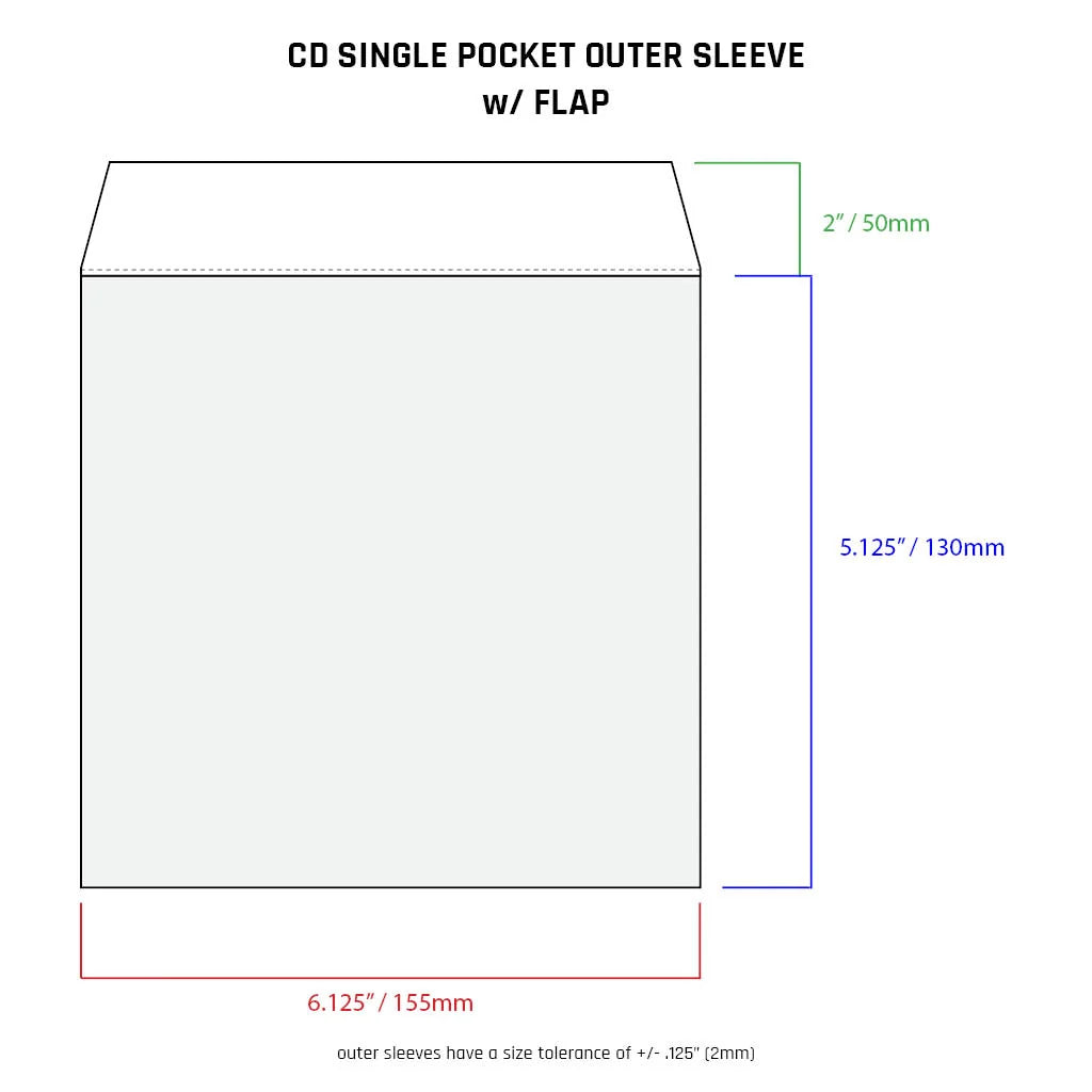 CD and DVD Outer Sleeves, 4mil Single Pocket Case Protectors with Tuckable Flap, 25-Pack for Jewel Cases