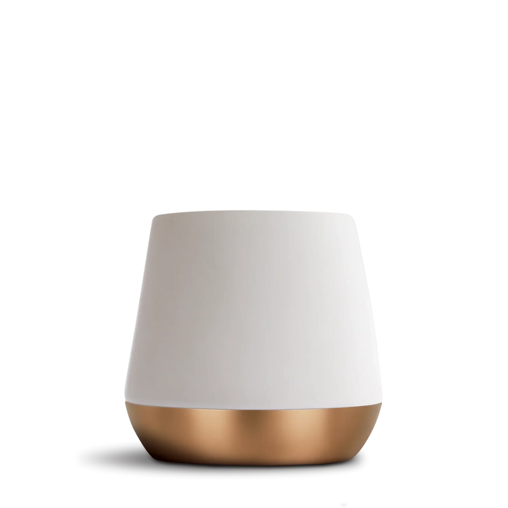 Ceramic Coffee Mugs with a Tapered Double Wall Body and Contrasting Copper Bottom for Everyday D — Matte White / Big Jo 12 oz