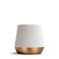 Ceramic Coffee Mugs with a Tapered Double Wall Body and Contrasting Copper Bottom for Everyday D — Matte White / Big Jo 12 oz
