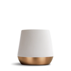 Ceramic Coffee Mugs with a Tapered Double Wall Body and Contrasting Copper Bottom for Everyday D — Matte White / Big Jo 12 oz