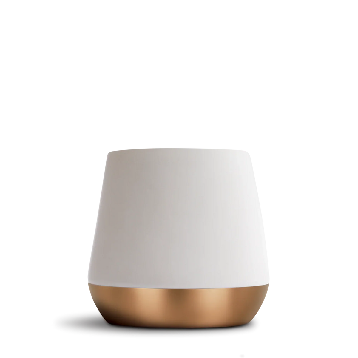 Ceramic Coffee Mugs with a Tapered Double Wall Body and Contrasting Copper Bottom for Everyday D — Matte White / Big Jo 12 oz