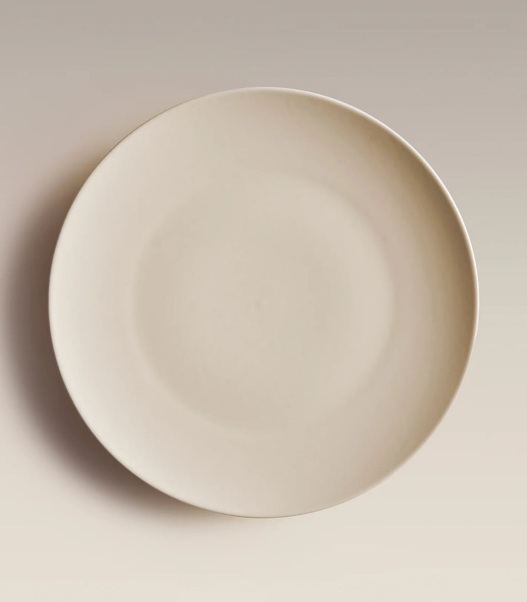 Ceramic Dinner Plates with Rimless Coupe Design in Nine Colors for Breakfast, Brunch, Lunch, Dinner and Everyday Meals