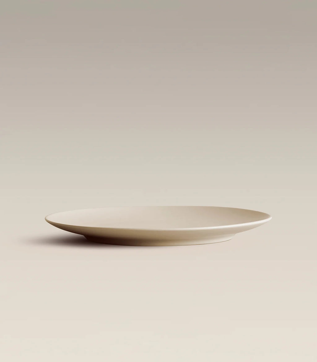 Ceramic Dinner Plates with Rimless Coupe Design in Nine Colors for Breakfast, Brunch, Lunch, Dinner and Everyday Meals
