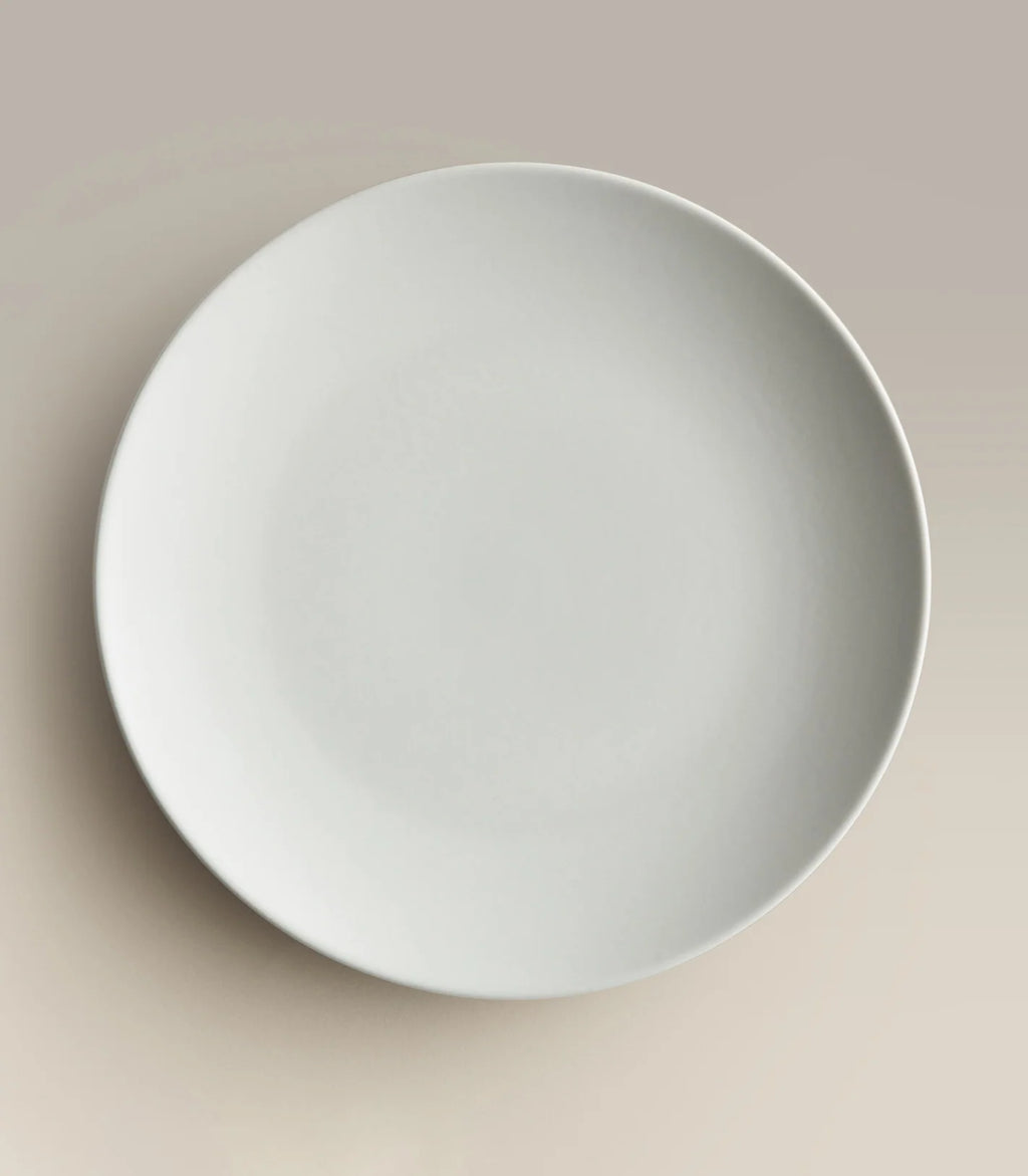 Ceramic Dinner Plates with Rimless Coupe Design in Nine Colors for Breakfast, Brunch, Lunch, Dinner and Everyday Meals