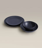Ceramic Dinner Plates with Rimless Coupe Design in Nine Colors for Breakfast, Brunch, Lunch, Dinner and Everyday Meals