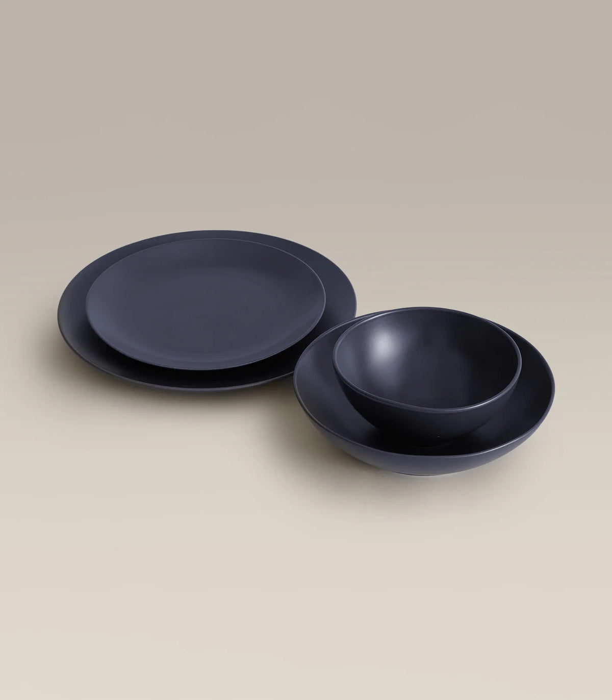 Ceramic Dinner Plates with Rimless Coupe Design in Nine Colors for Breakfast, Brunch, Lunch, Dinner and Everyday Meals