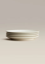 Ceramic Dinner Plates with Rimless Coupe Design in Nine Colors for Breakfast, Brunch, Lunch, Dinner and Everyday Meals — Moon