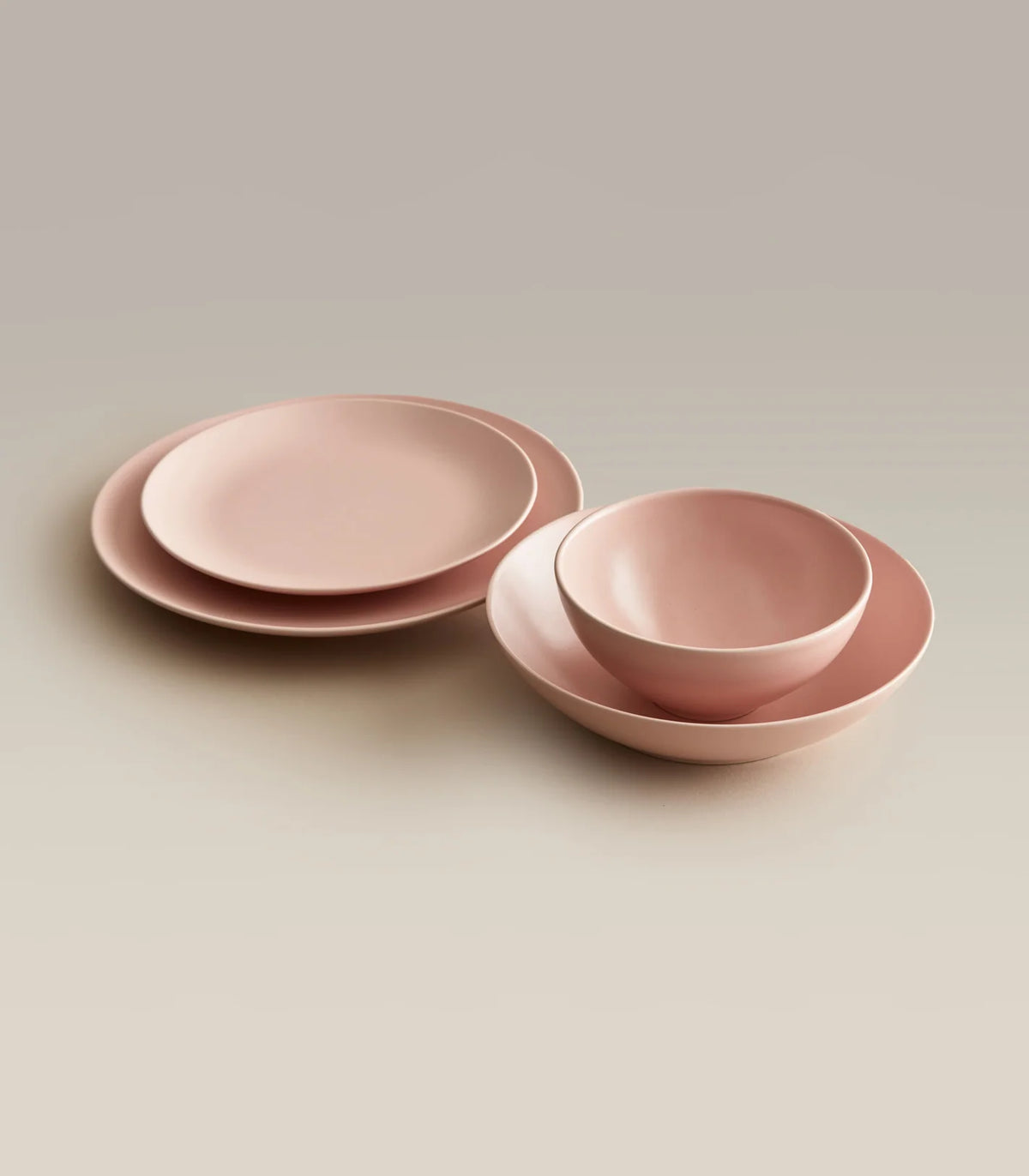 Ceramic Dinner Plates with Rimless Coupe Design in Nine Colors for Breakfast, Brunch, Lunch, Dinner and Everyday Meals