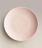 Ceramic Dinner Plates with Rimless Coupe Design in Nine Colors for Breakfast, Brunch, Lunch, Dinner and Everyday Meals