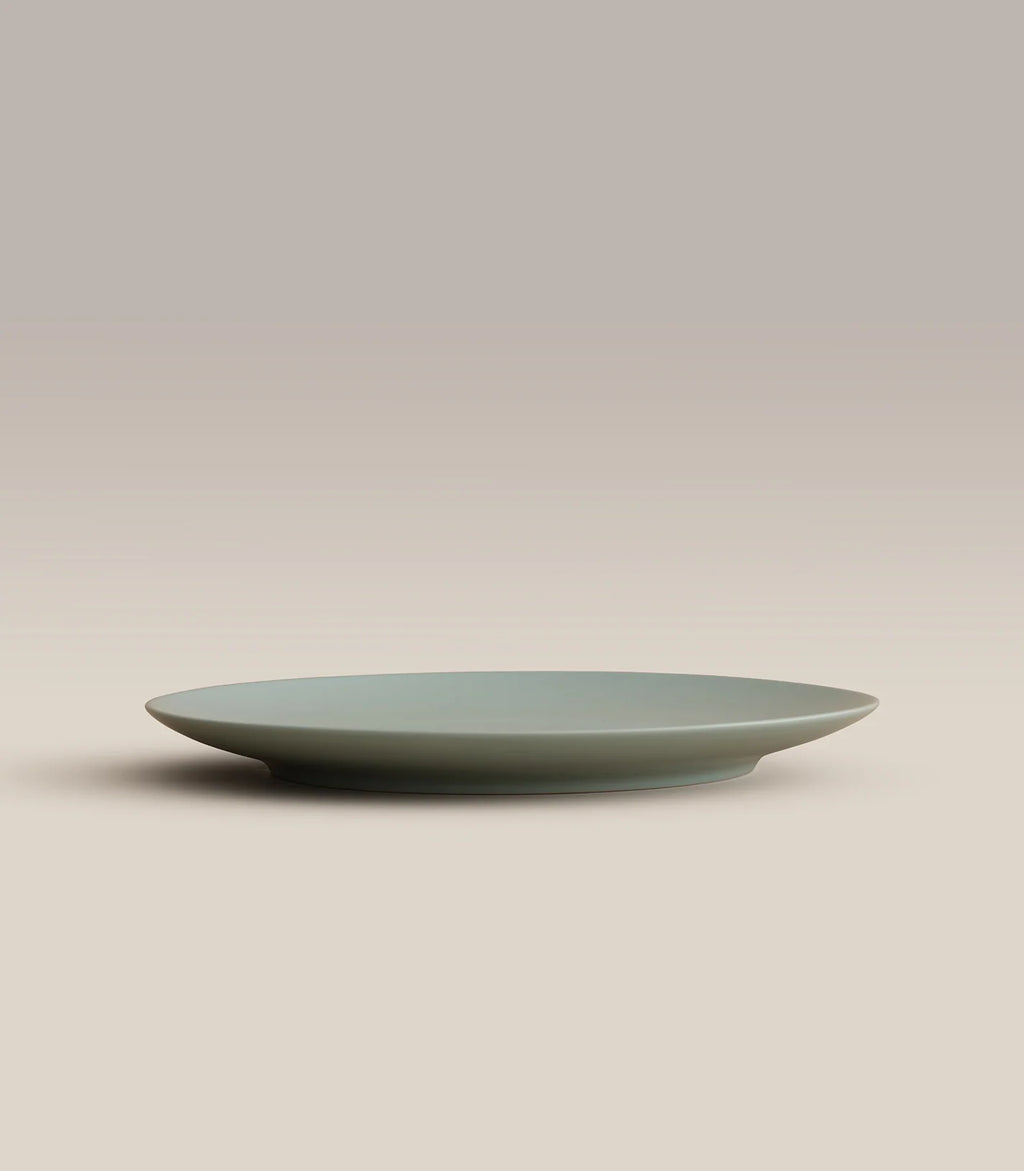 Ceramic Dinner Plates with Rimless Coupe Design in Nine Colors for Breakfast, Brunch, Lunch, Dinner and Everyday Meals
