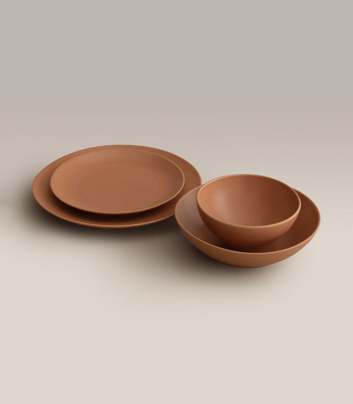 Ceramic Dinner Plates with Rimless Coupe Design in Nine Colors for Breakfast, Brunch, Lunch, Dinner and Everyday Meals