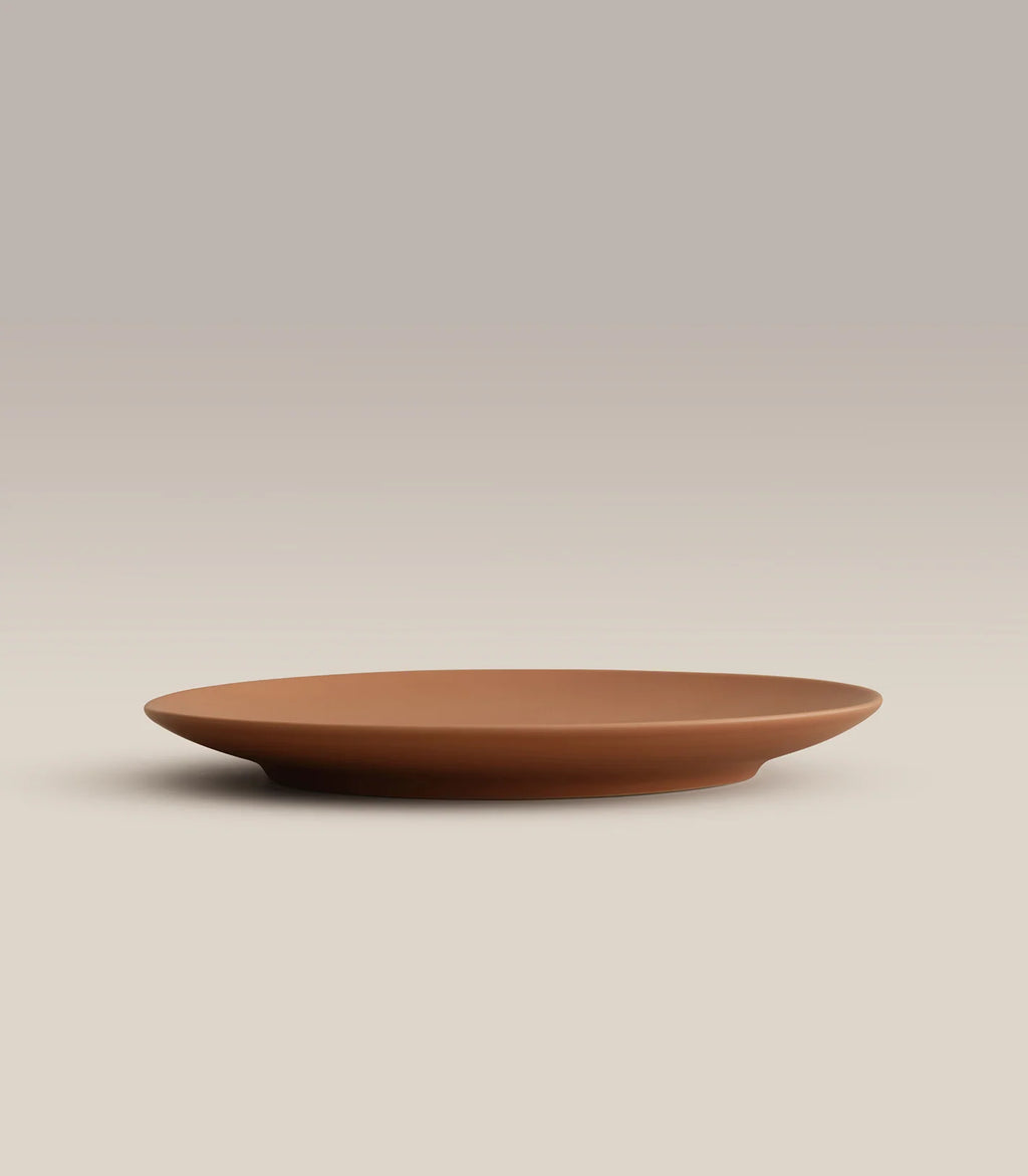 Ceramic Dinner Plates with Rimless Coupe Design in Nine Colors for Breakfast, Brunch, Lunch, Dinner and Everyday Meals