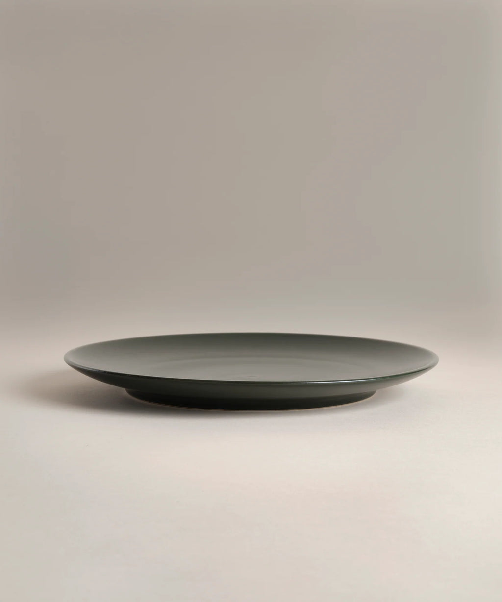 Ceramic Dinner Plates with Rimless Coupe Design in Nine Colors for Breakfast, Brunch, Lunch, Dinner and Everyday Meals
