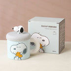 Ceramic Mug with 360 ml Capacity, 3D Character Silicone Lid and Chunky Handle for Cozy Hot or Cold Drinks