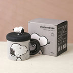 Ceramic Mug with 360 ml Capacity, 3D Character Silicone Lid and Chunky Handle for Cozy Hot or Cold Drinks