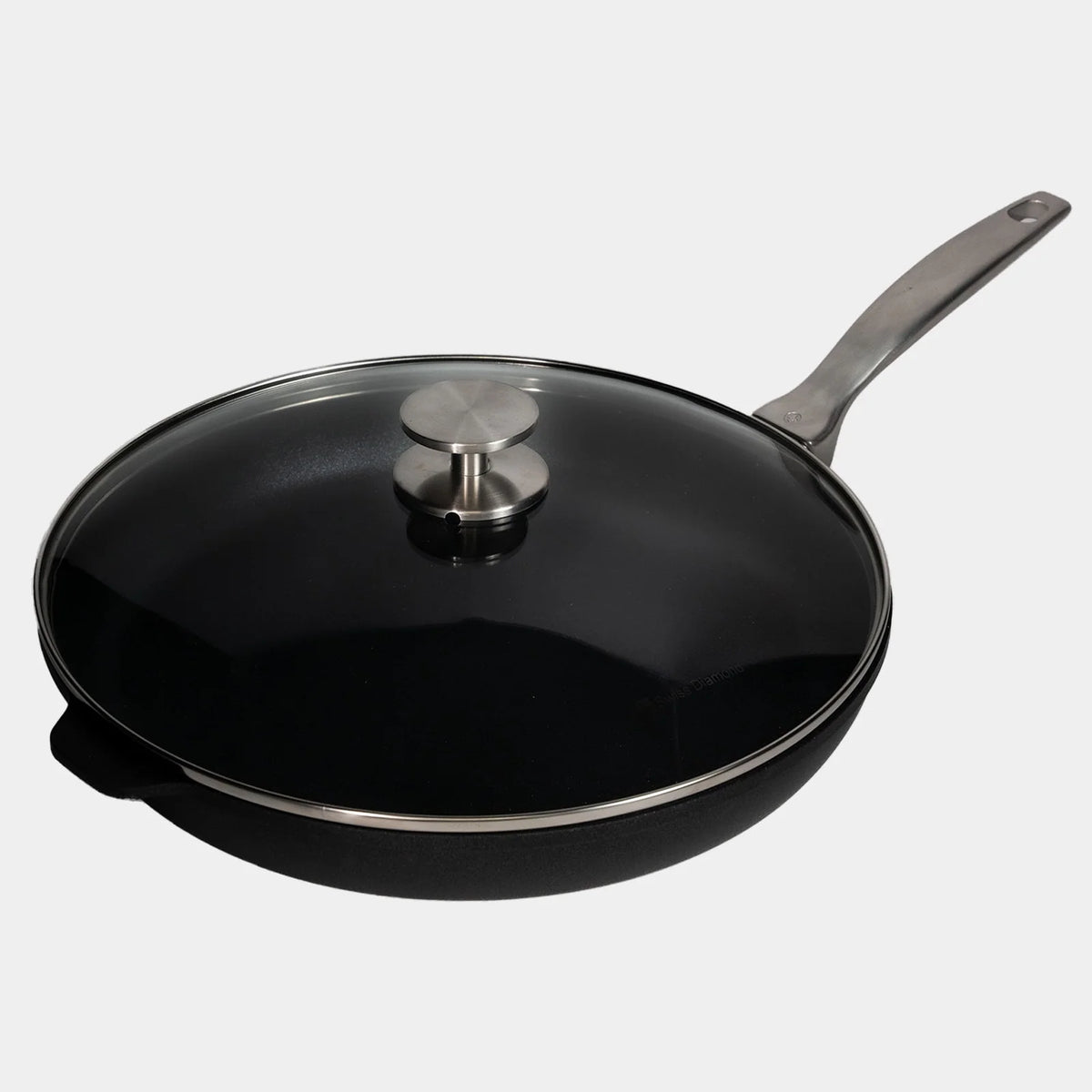 Ceramic Nonstick Fry Pan, 12.5"-Lid
