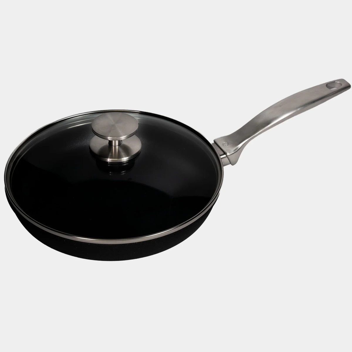 Ceramic Nonstick Fry Pan, 9.5"-Lid
