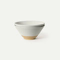 Ceramic Ramen Bowls, Set of Two, Each Holding 45 oz, Shaped for Brothy Noodles and Visible Toppings — Oat