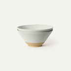 Ceramic Ramen Bowls, Set of Two, Each Holding 45 oz, Shaped for Brothy Noodles and Visible Toppings — Oat
