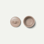 Ceramic Salt and Pepper Cellars Set with Fitted Lids and Small Spoons for Seasoning at the Stove or Table