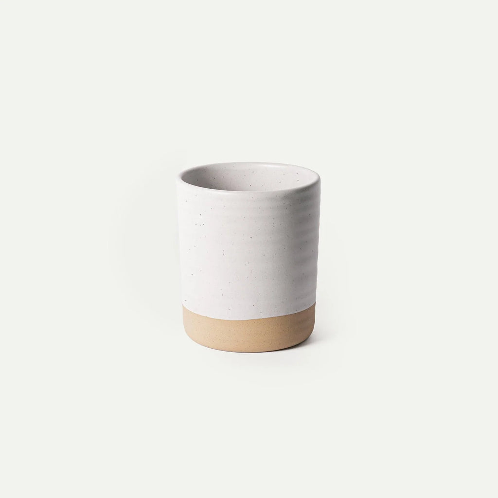 Ceramic Utensil Holder with a Wide Mouth and Stable Base for Easy Access to Everyday Cooking Tools — Oat