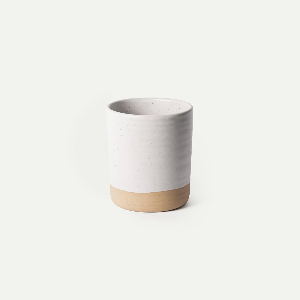 Ceramic Utensil Holder with a Wide Mouth and Stable Base for Easy Access to Everyday Cooking Tools — Oat