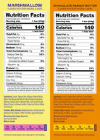 Cereal Treats Combo Pack, 16 Crispy Protein Snacks in 4 Boxes with Marshmallow and Chocolatey Peanut Butter Flavors