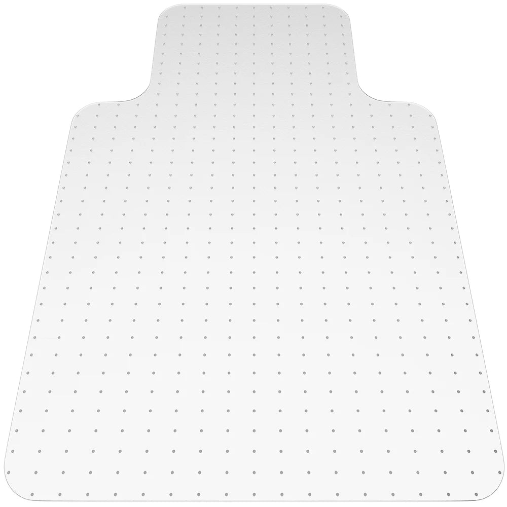 Chair Mat for Low Pile Carpet with a Semi-Transparent Surface and Spiked Underside for Smooth Rolling