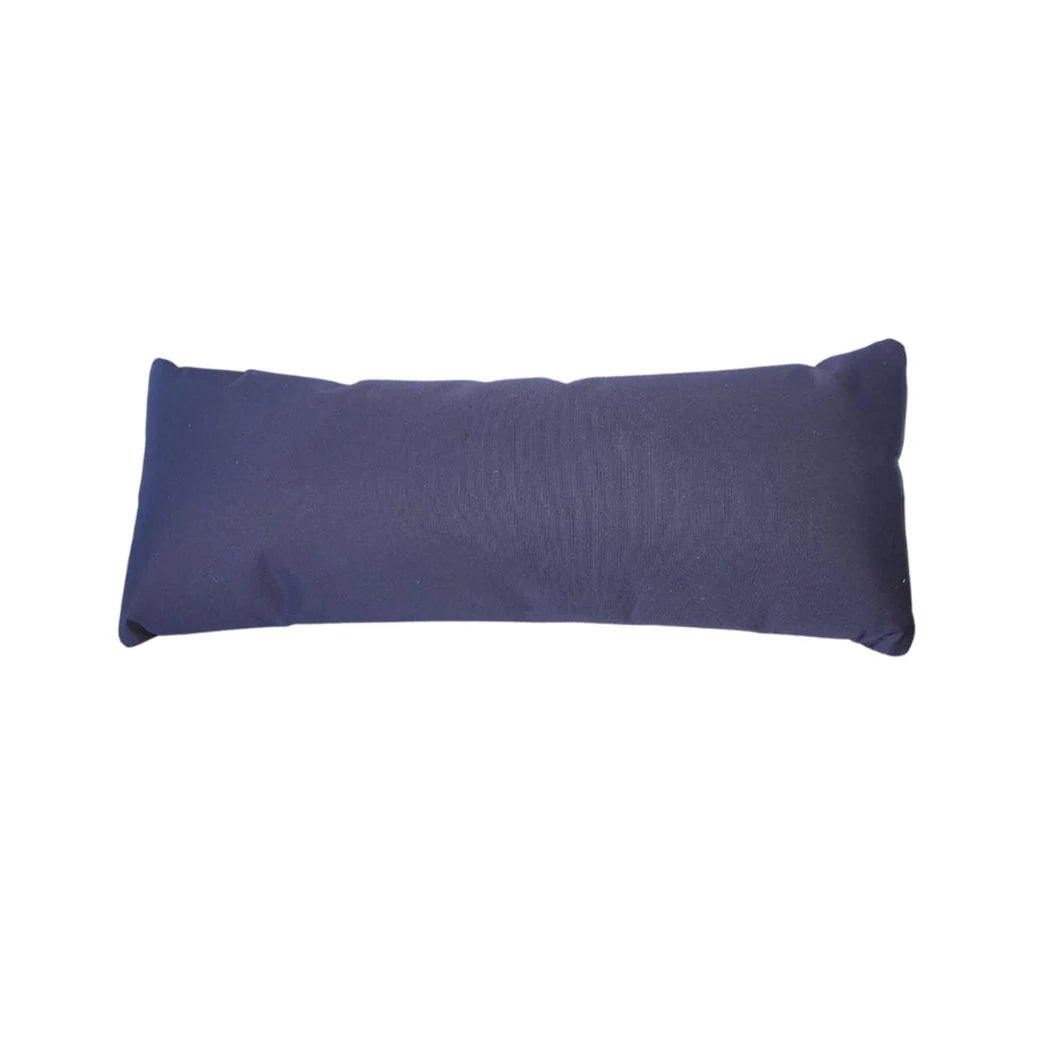 Chaise Lounge Pillow with Adjustable Neck Support and Water-Resistant Acrylic Fabric for Pool Lounging — Navy