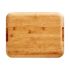 Charcuterie Board with Clear Locking Lid, 11x14-Inch Dual-Function Serving Platter, Select Compartments