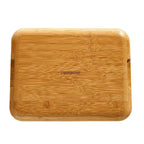 Charcuterie Board with Clear Locking Lid, 11x14-Inch Dual-Function Serving Platter, Select Compartments