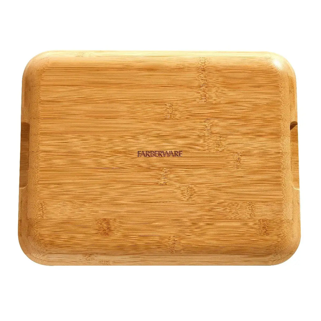 Charcuterie Board with Clear Locking Lid, 11x14-Inch Dual-Function Serving Platter, Select Compartments