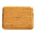 Charcuterie Board with Clear Locking Lid, 11x14-Inch Dual-Function Serving Platter, Select Compartments