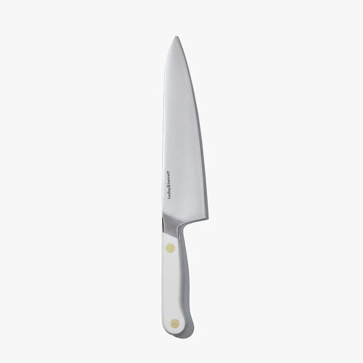 Chef's Knife in Enoki White with Three-Layer Japanese Steel for Everyday Kitchen Prep · Enoki White color
