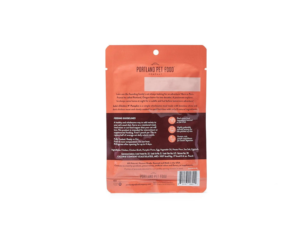 Chicken and Pumpkin Cat Food 4-Pack