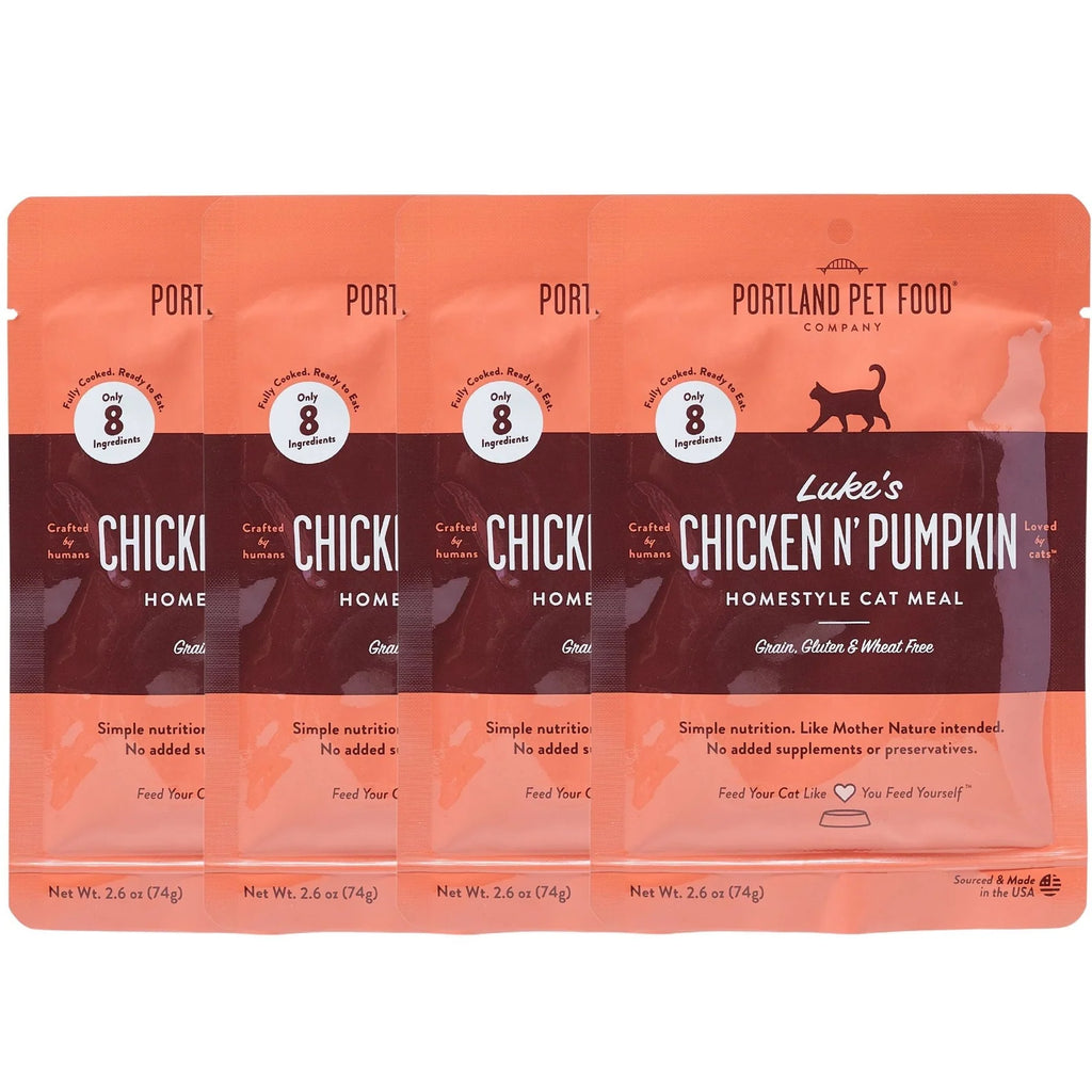 Chicken and Pumpkin Cat Food 4-Pack