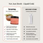 Chicken Bone Broth Instant Meal Drink with 12g Protein, 80 Calories, Collagen and Turmeric