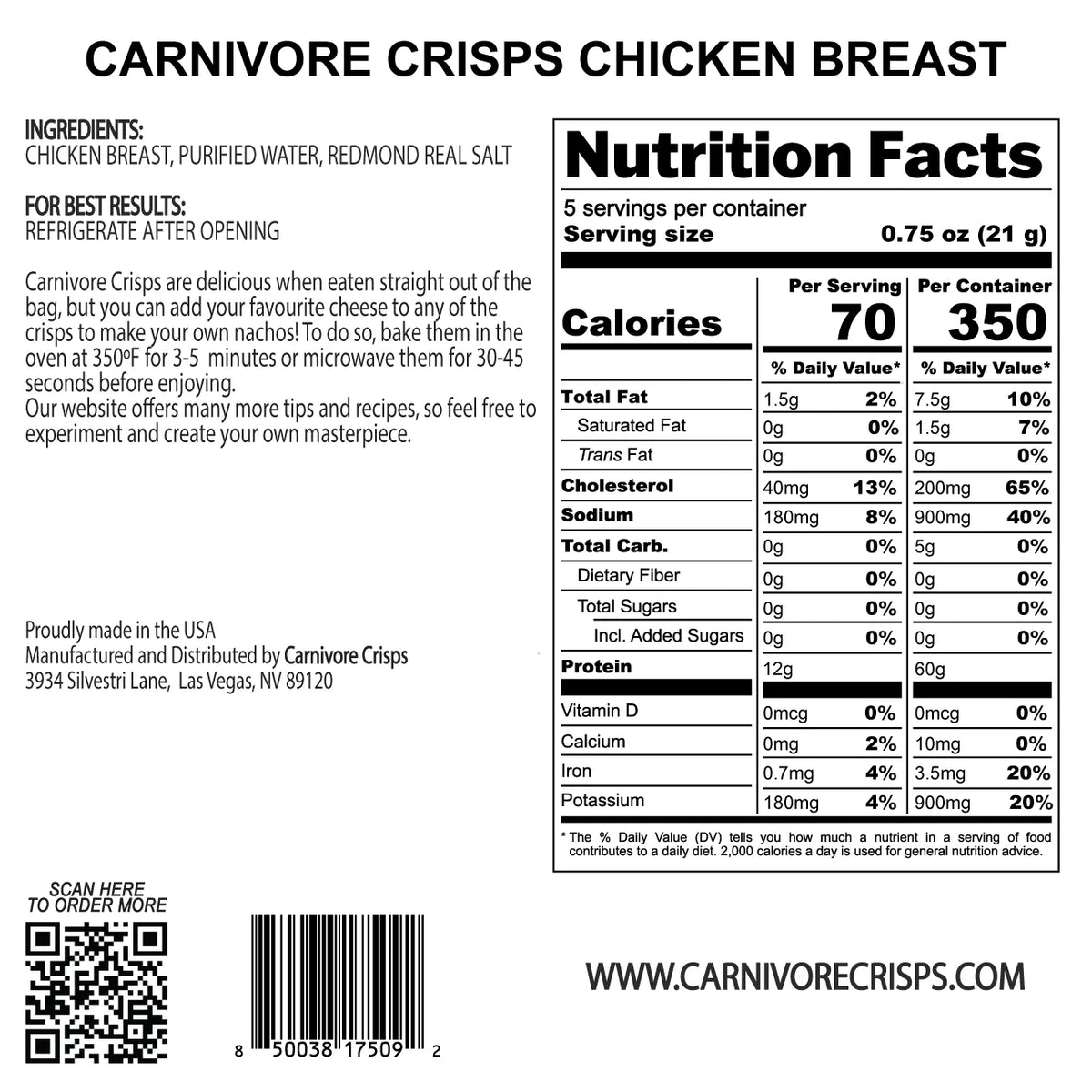 Chicken Breast Crisps