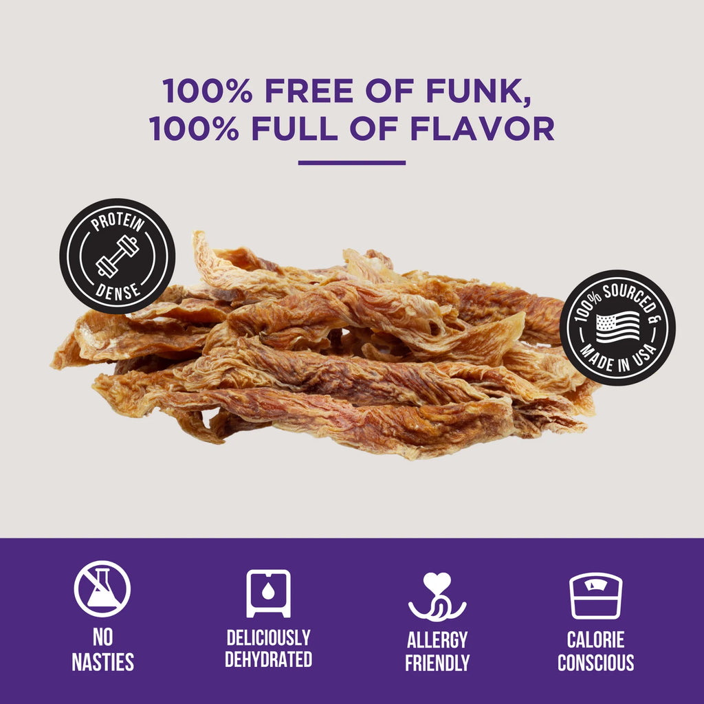 Chicken Jerky Dog Treats Made from Single-Ingredient Chicken