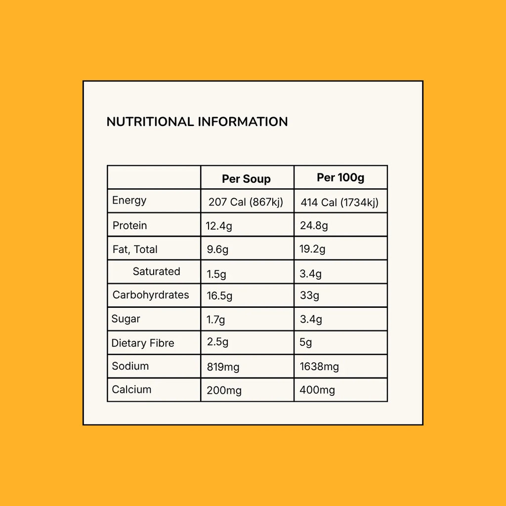 Chicken Noodle Meal Replacement Soup with Protein, Fibre, Vitamins and Minerals for a Warm, Filling Meal