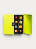 Chocolate Gift Box of 16 Assorted Pieces in a Green Presentation Box for Birthdays and Anniversaries