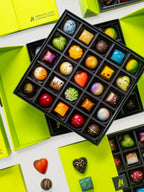 Chocolate Gift Box of 16 Assorted Pieces in a Green Presentation Box for Birthdays and Anniversaries