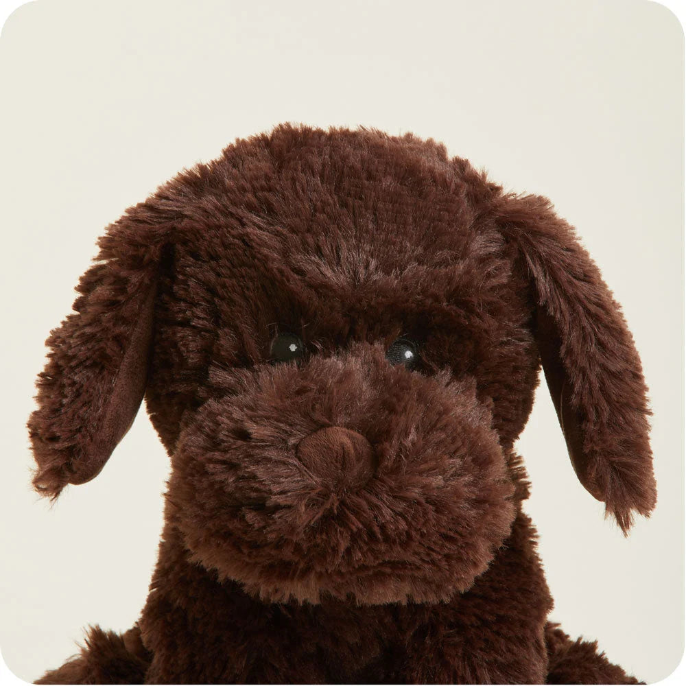 Chocolate Labrador Stuffed Animal with Lavender Scent, Microwave Warmth and a Gently Weighted Feel