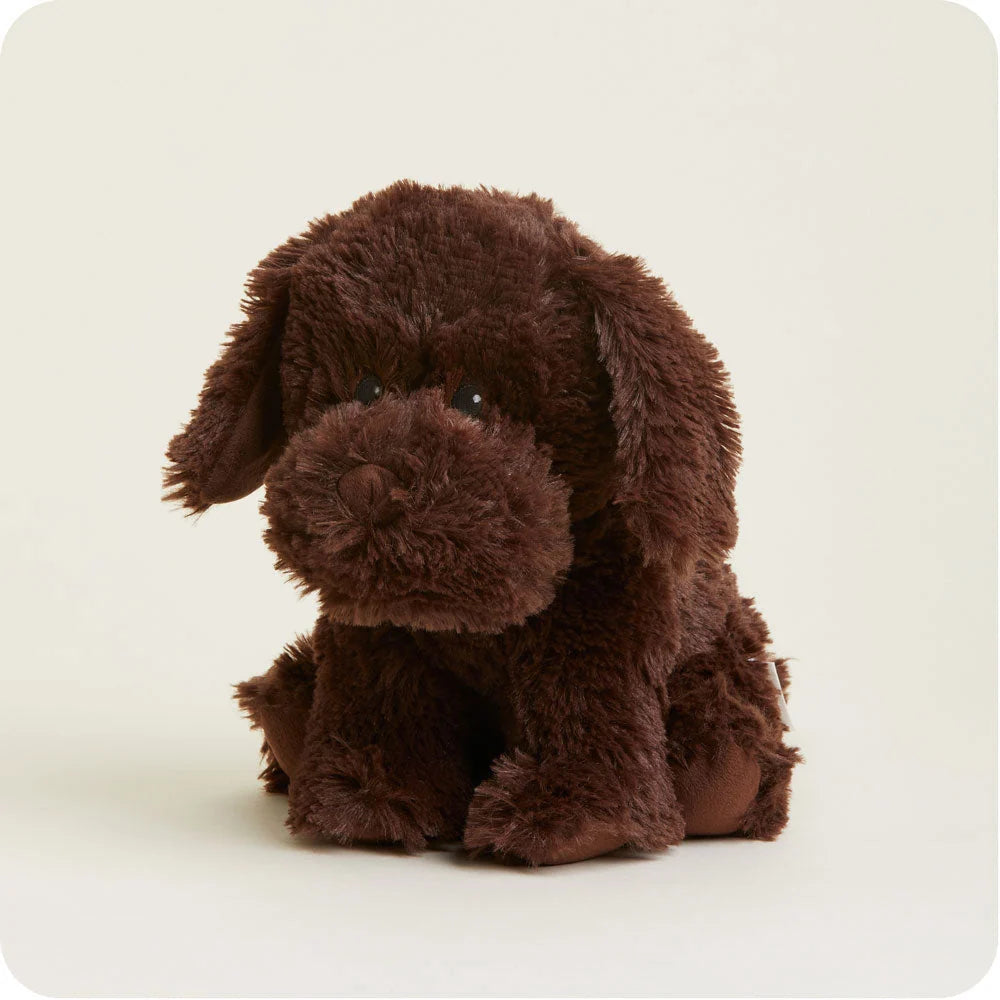 Chocolate Labrador Stuffed Animal with Lavender Scent, Microwave Warmth and a Gently Weighted Feel